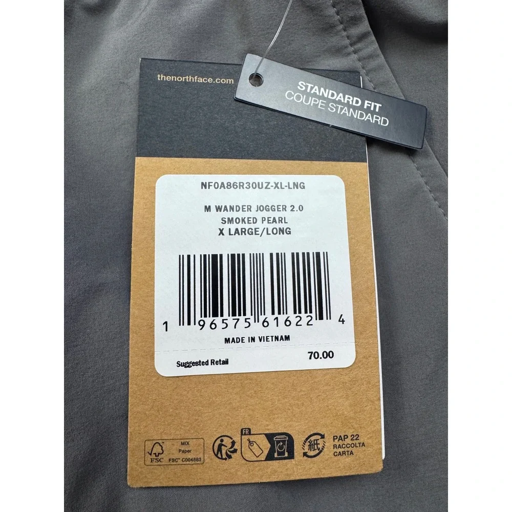 The North Face Wander Jogger 2.0 Smoked Pearl Grey XL Long NF0A86R3UZ-XL-LNG